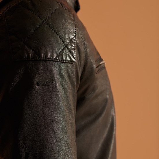 Superdry Ανδρικό δερμάτινο jacket